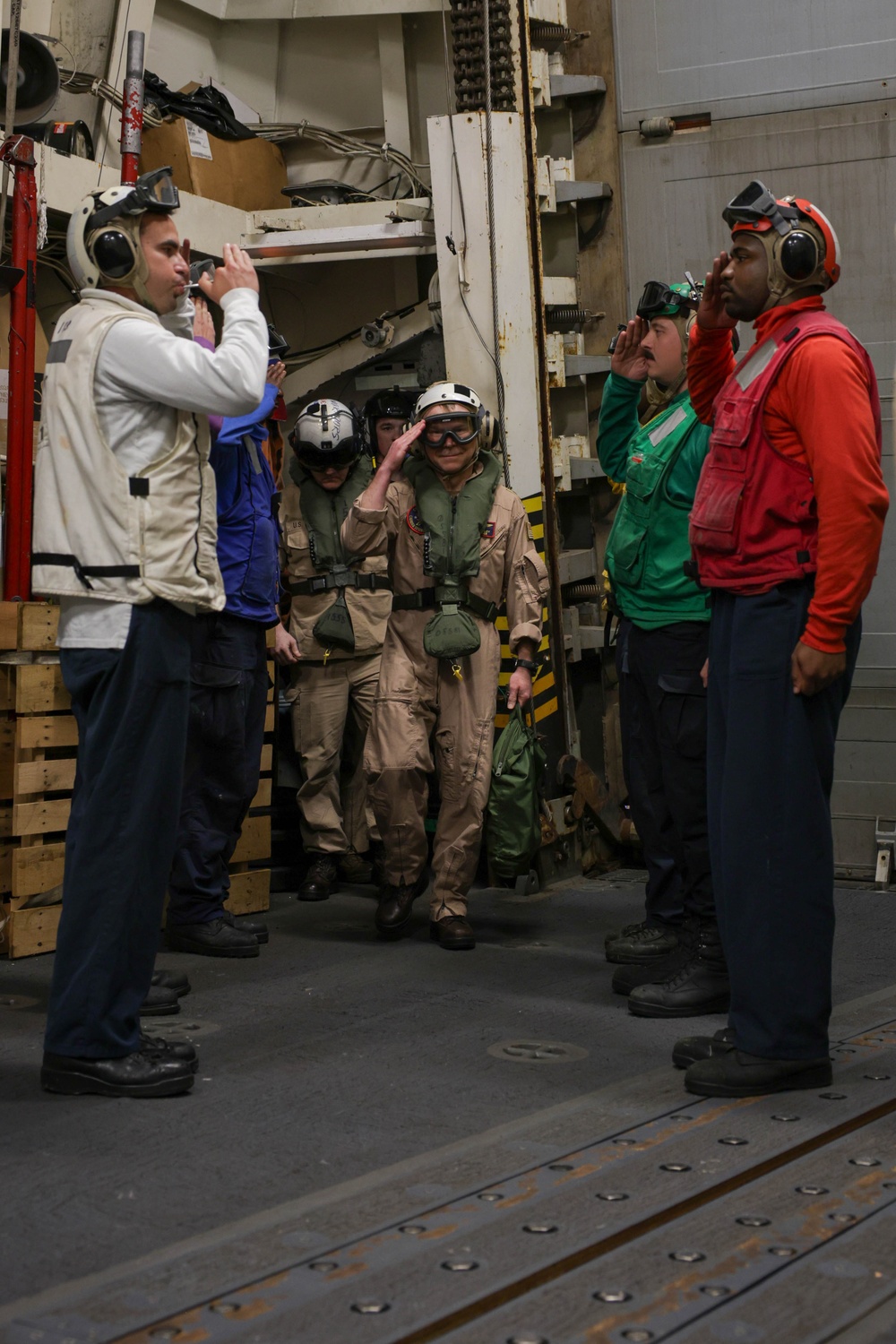 RADM Bailey (CSG-8) Visits USS Truxtun