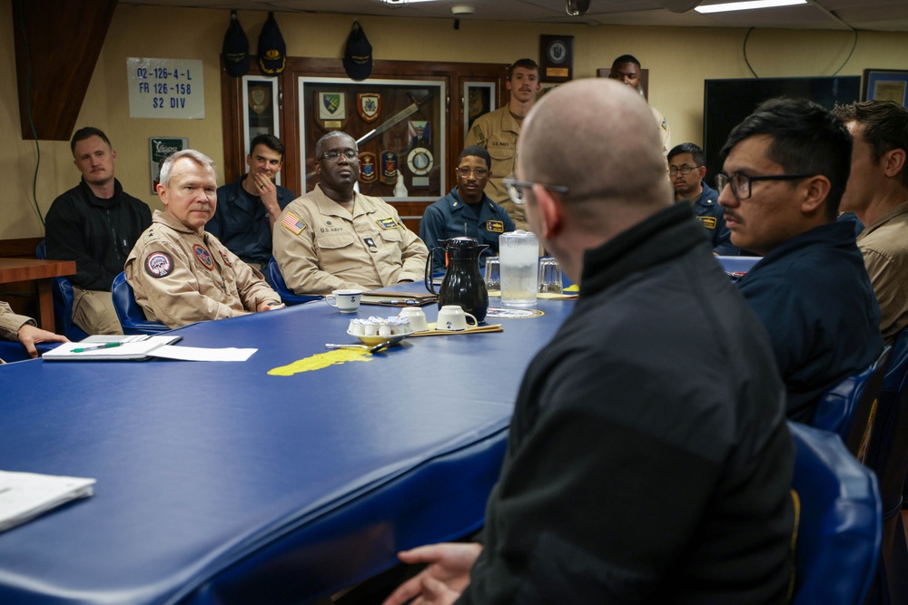 RADM Bailey (CSG-8) Visits USS Truxtun