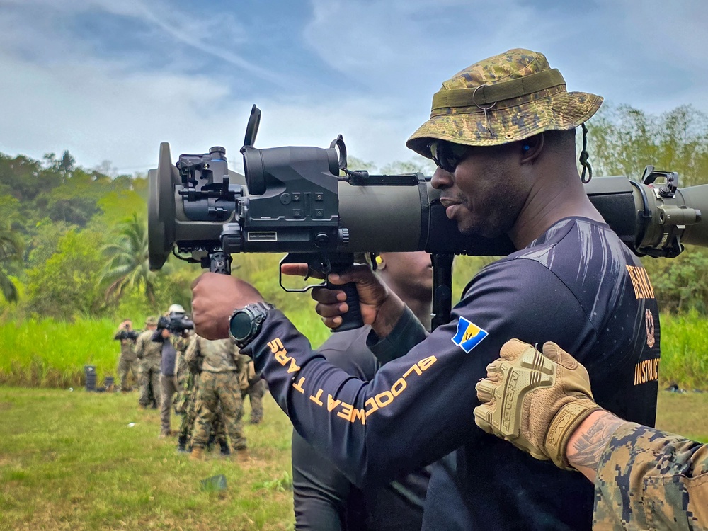 Multinational cross-training with multi-role anti-armor anti-personnel weapon system (MAAWS) increases interoperability during TRADEWINDS 25