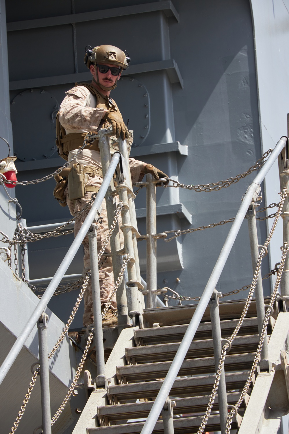 USS Mount Whitney conducts Benghazi reception between Sixth Fleet and Libya