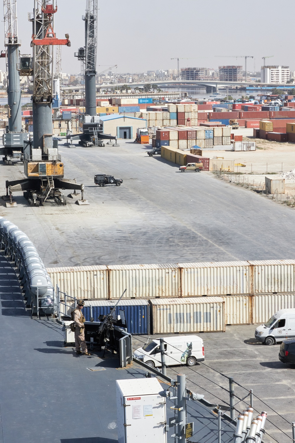 USS Mount Whitney conducts Benghazi reception between Sixth Fleet and Libya
