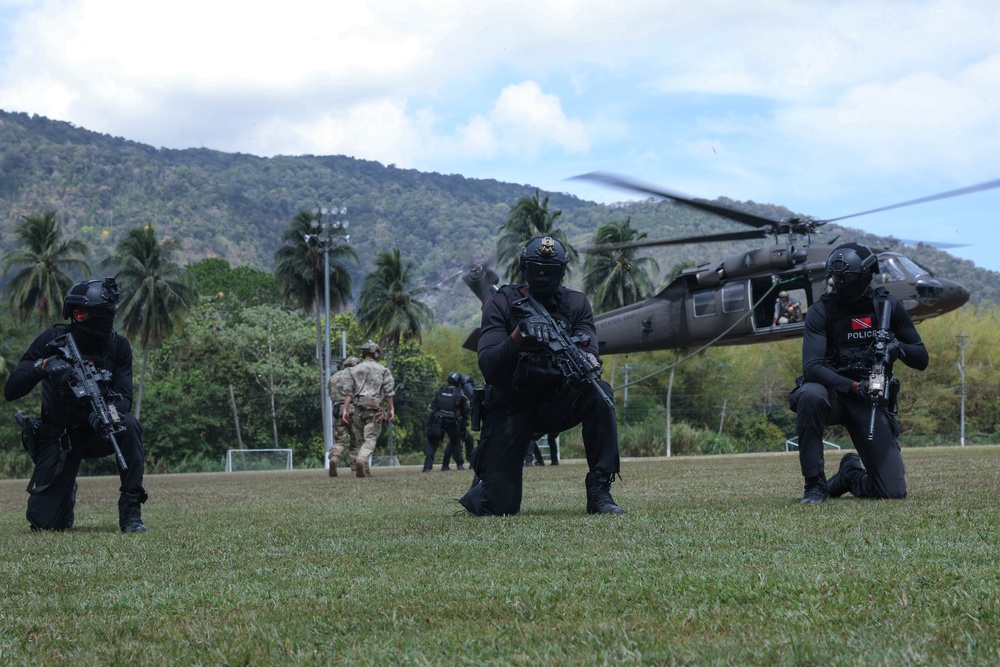 Multinational forces conduct fast-rope training during TRADEWINDS 25