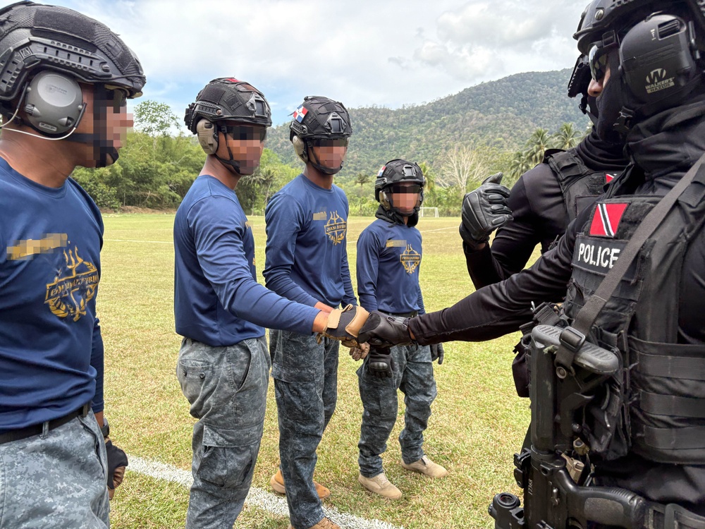 Multinational forces conduct fast-rope training during TRADEWINDS 25