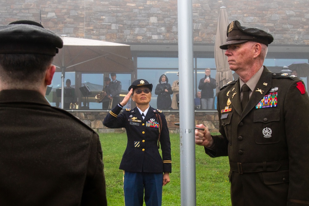 Obersalzberg flag raising ceremony commemorates 80th anniversary of Rock of the Marne liberation