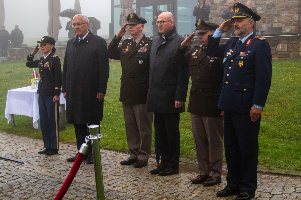 Obersalzberg flag raising ceremony commemorates 80th anniversary of Rock of the Marne liberation