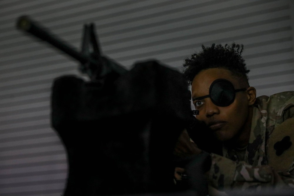 Soldiers qualify on Engagement Skills Trainer 2000
