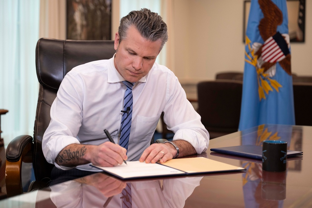 SD Hegseth Signs Flag Officer Memo