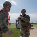 U.S. Army Spc. Trevor Seiler has his M4 carbine cleared