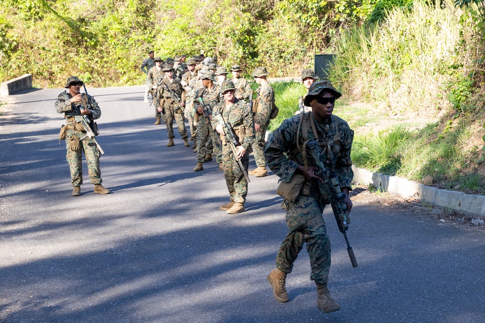 Multinational forces participate in jungle patrol training during TRADEWINDS 25