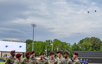 82nd Airborne Divison Attends Woodpecker Game