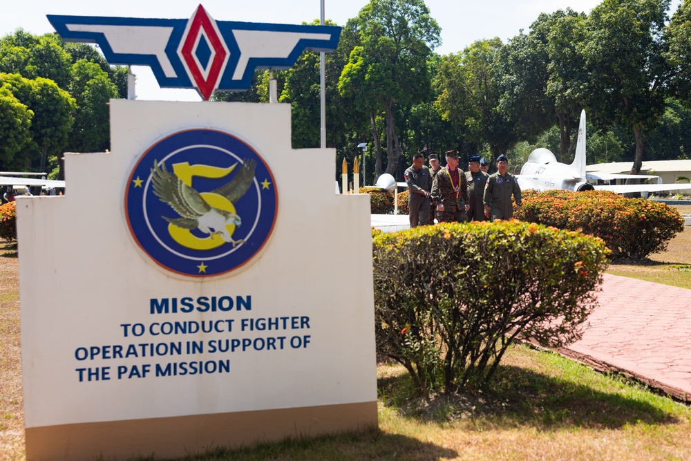 The Assistant Commandant of the Marine Corps tours the Philippines