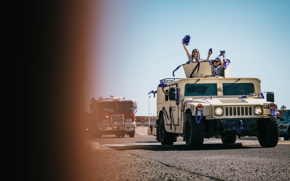 Purple Up spirit fills the streets at Luke AFB