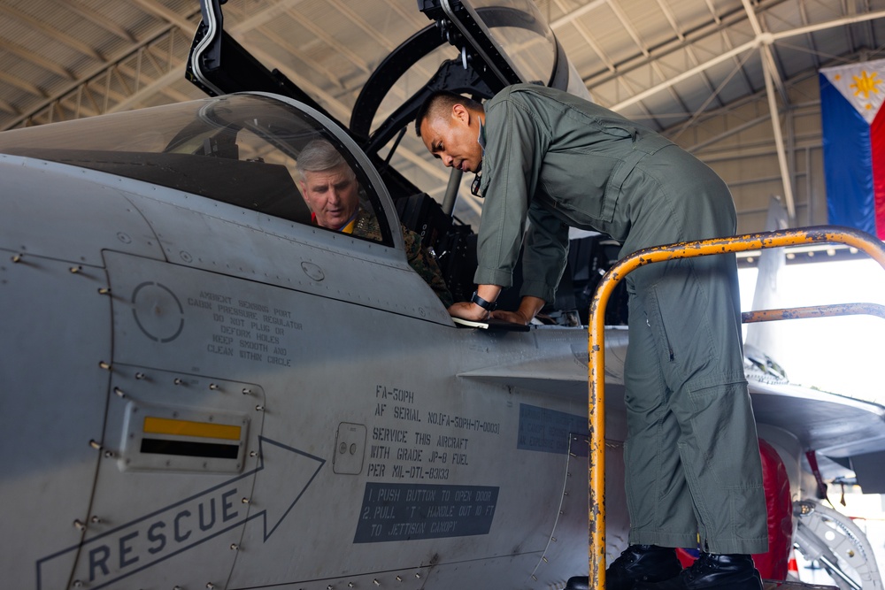 The Assistant Commandant of the Marine Corps tours the Philippines