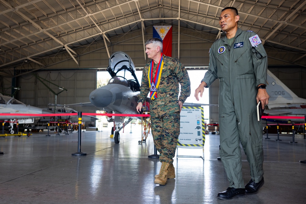 The Assistant Commandant of the Marine Corps tours the Philippines
