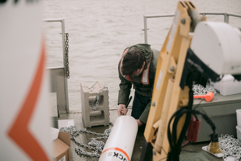 Safety Buoys Placed at Ashtabula Harbor