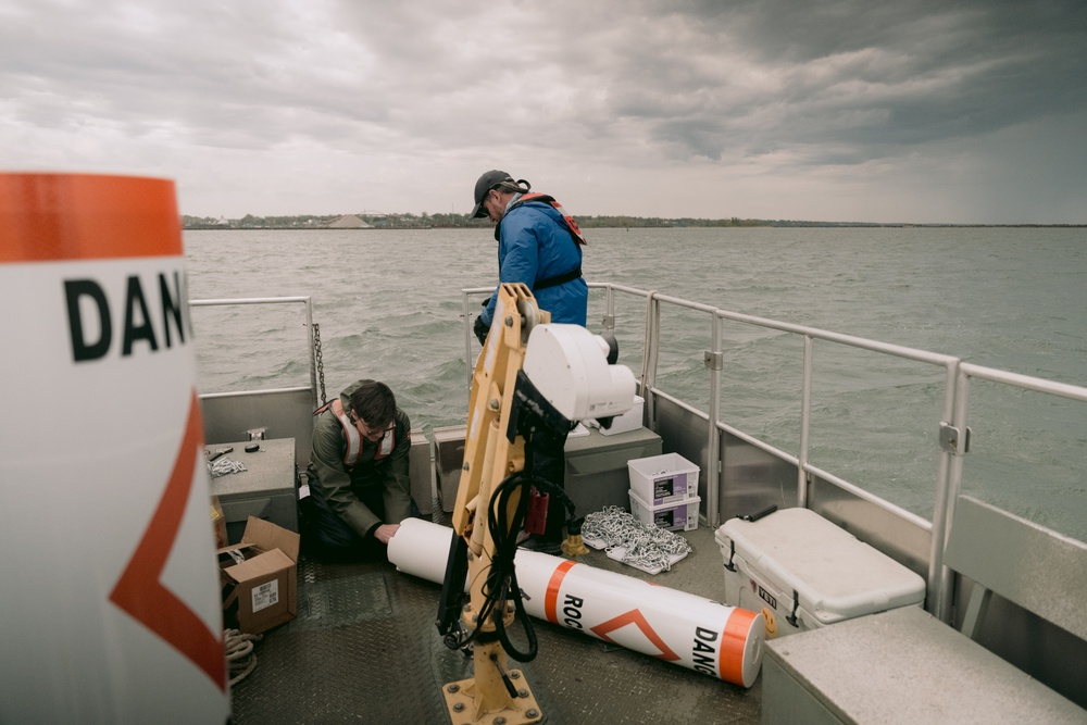 Safety Buoys Placed at Ashtabula Harbor