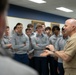 ACNO talks with students of St. John's College High School Cadet Corps Leadership Program