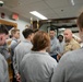 ACNO talks with students of St. John's College High School Cadet Corps Leadership Program