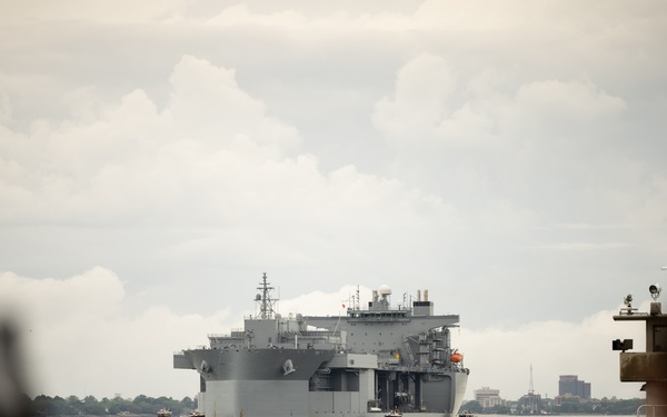 The newest addition to the fleet arrives in Norfolk