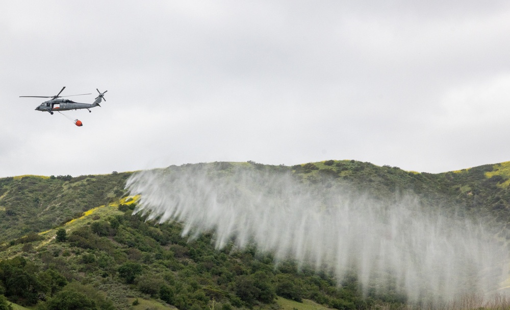 Local fire protection services, Camp Pendleton Marines and Sailors train together during Cory Iverson training exercise