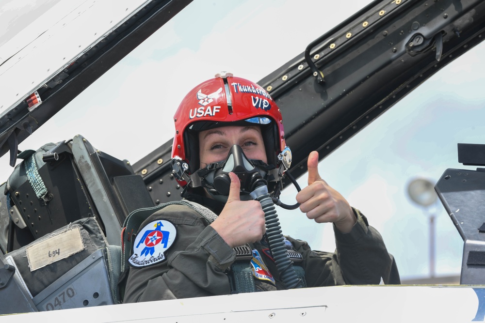 SJAFB honors local educator with Thunderbirds Hometown Hero