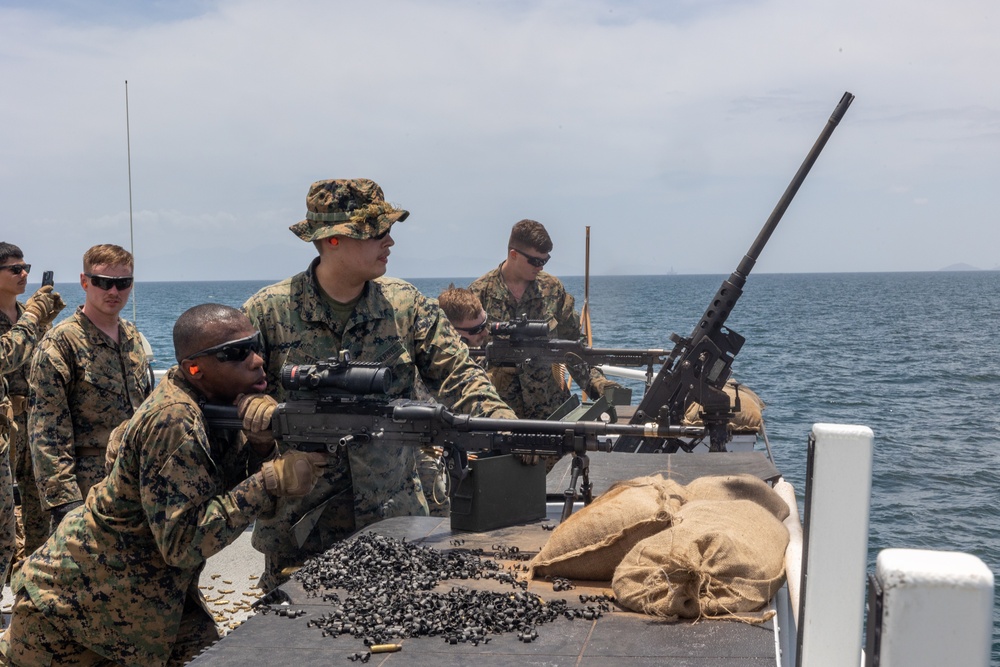 TRADEWINDS 25 combined forces conduct gunnery exercise on U.S. Coast Guard vessel