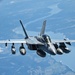 KC-135 Stratotanker refuels EA-18G Growlers