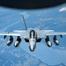 KC-135 Stratotanker refuels EA-18G Growlers