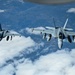 KC-135 Stratotanker refuels EA-18G Growlers