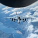 KC-135 Stratotanker refuels EA-18G Growlers