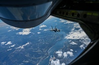 Sailors with Carrier Air Wing 5 touchdown, reunite with families (Radio)