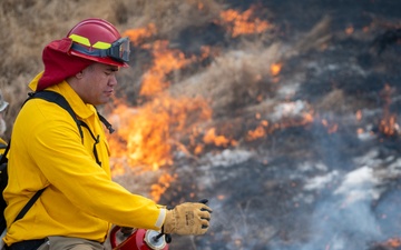 Wildland Fire Branch conducts a controlled burn at JBER
