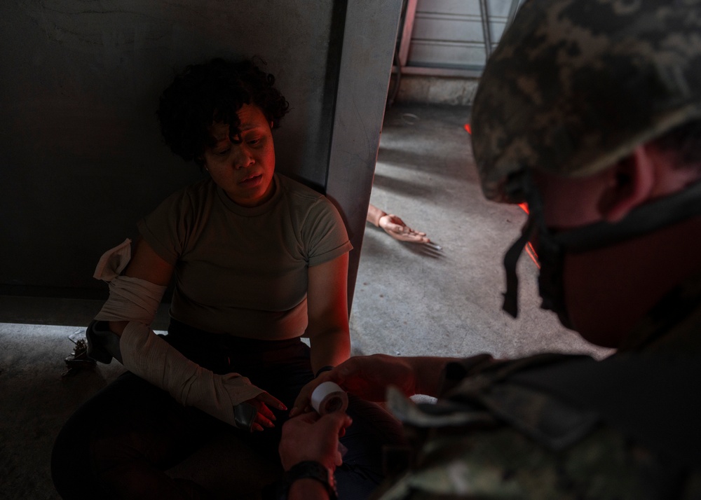 374 MDG hosts Navy Corpsman for TCCC training