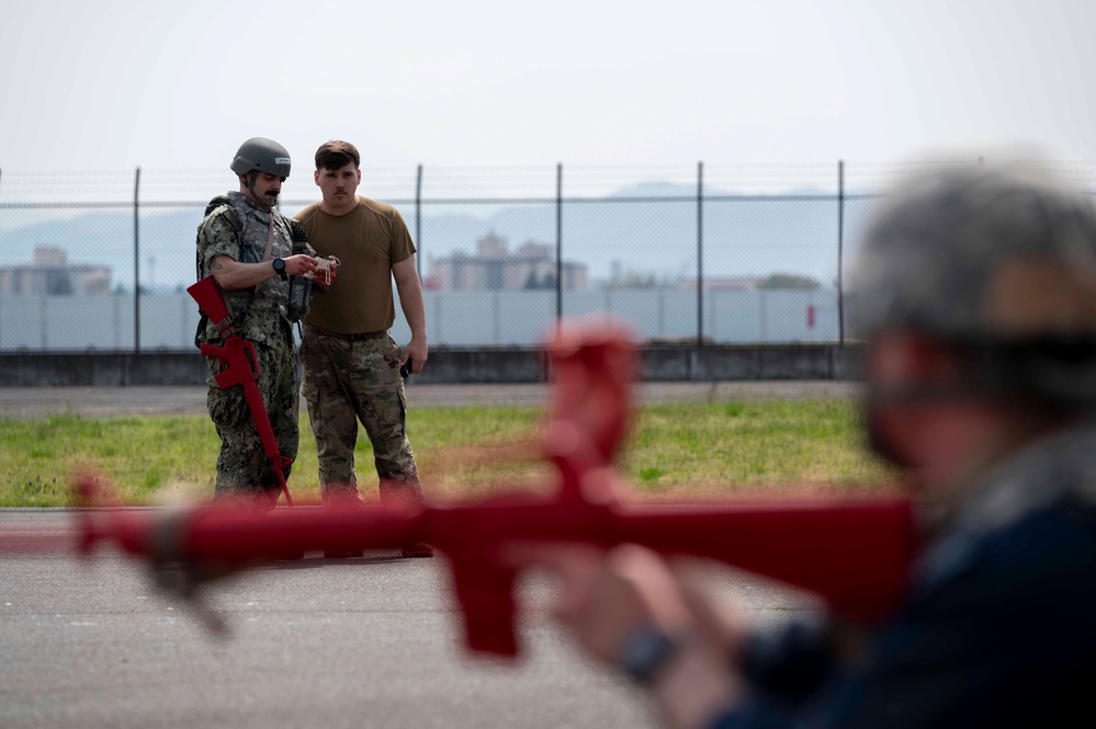 374 MDG hosts Navy Corpsman for TCCC training