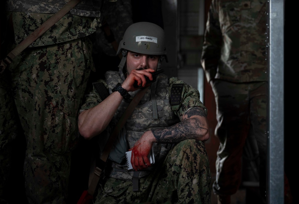 374 MDG hosts Navy Corpsman for TCCC training