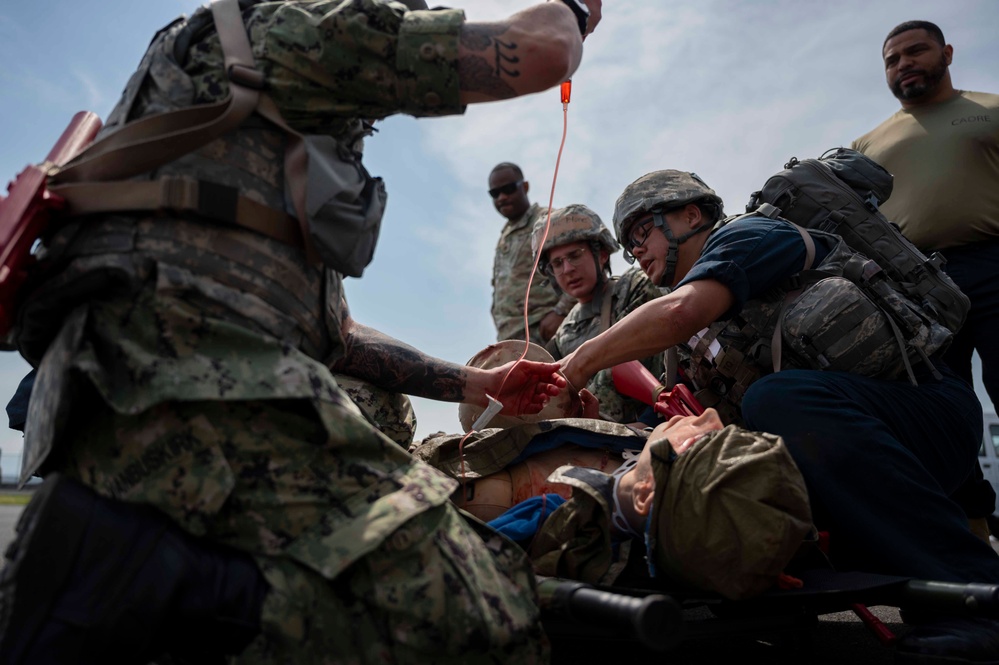 374 MDG hosts Navy Corpsman for TCCC training