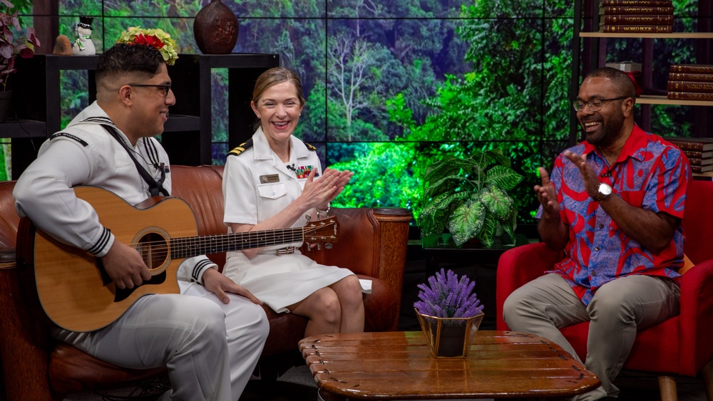 U.S. 7th Fleet Band Performs on Fiji TV