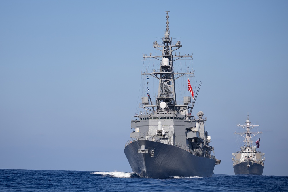 USS Curtis Wilbur (DDG 54) Conducts Bilateral Operations With JS Ariake (DD-109)