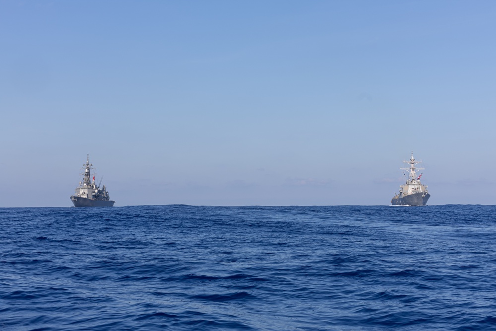 USS Curtis Wilbur (DDG 54) Conducts Bilateral Operations With JS Ariake (DD-109)