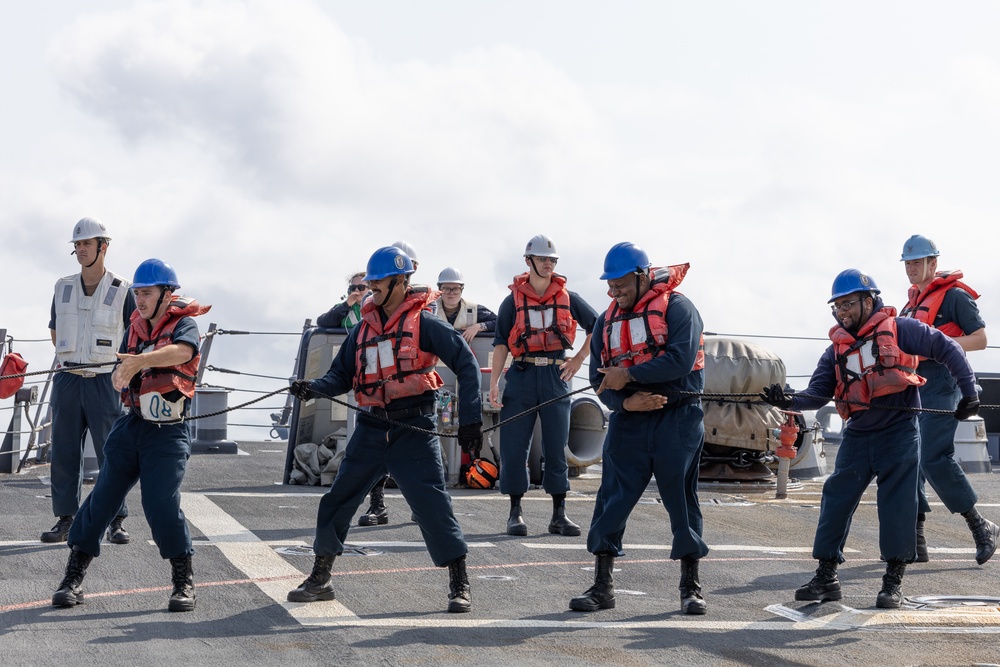 Curtis Wilbur Conducts Replenishment-At-Sea