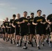 U.S. Army Soldiers run during the Pacific Victors Readiness Day Battalion Run- Eighth Army