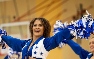 Dallas Cowboys Cheerleaders visit USAG Rheinland-Pfalz to celebrate Month of the Military Child