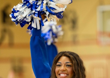 Dallas Cowboys Cheerleaders visit USAG Rheinland-Pfalz to celebrate Month of the Military Child