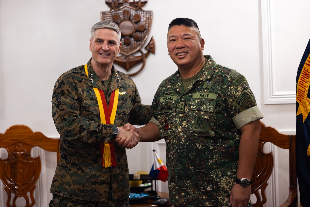 The Assistant Commandant of the Marine Corps tours the Philippines