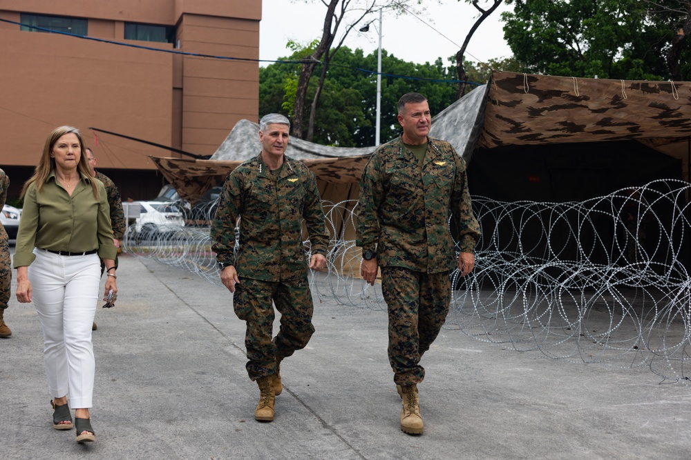 The Assistant Commandant of the Marine Corps tours the Philippines