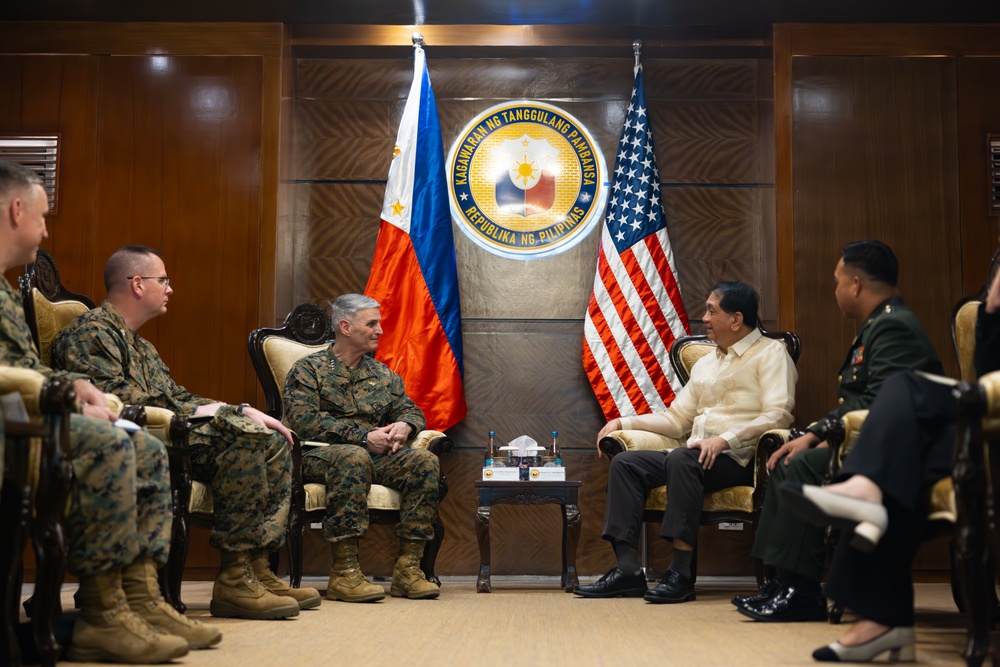The Assistant Commandant of the Marine Corps tours the Philippines