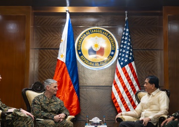 The Assistant Commandant of the Marine Corps tours the Philippines