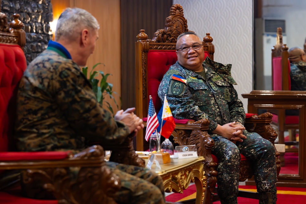 The Assistant Commandant of the Marine Corps tours the Philippines