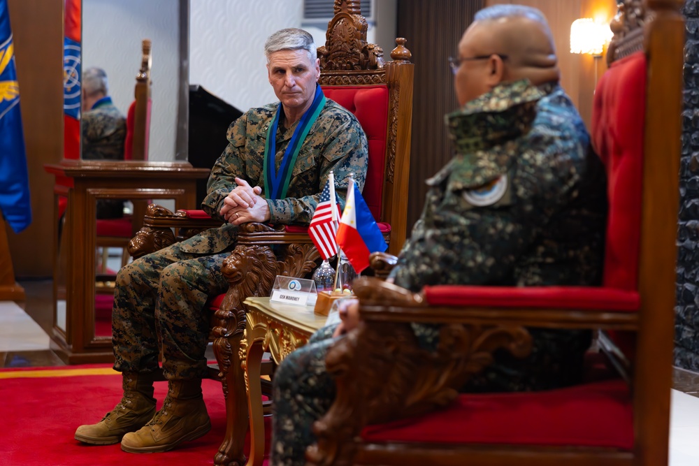 The Assistant Commandant of the Marine Corps tours the Philippines