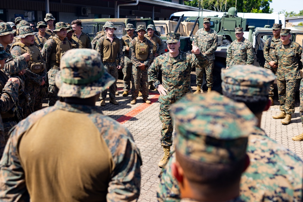 The Assistant Commandant of the Marine Corps tours Darwin, Australia